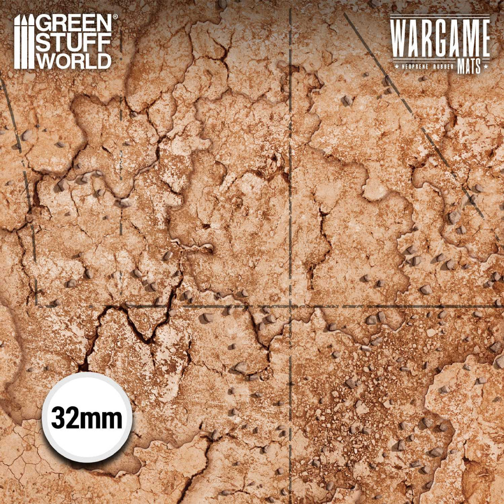 Green Stuff World Wargame Mat - Deadrock Badlands - 155x114cm for Warhammer 40k