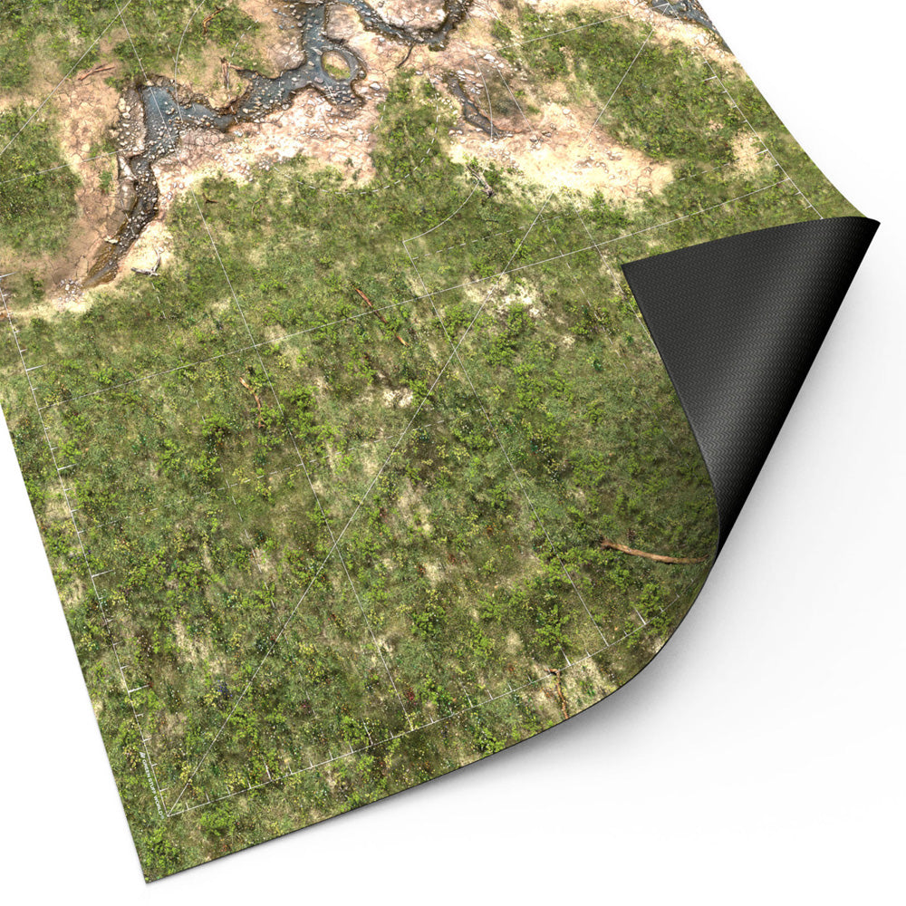 Green Stuff World Wargame Mat - Duskriver Meadows - 155x114cm for Warhammer 40k