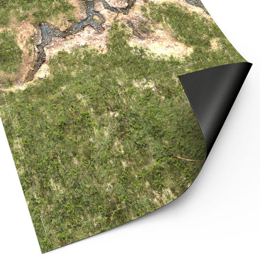 Green Stuff World Wargame Mat - Duskriver Meadows - 155x114cm for Warhammer 40k