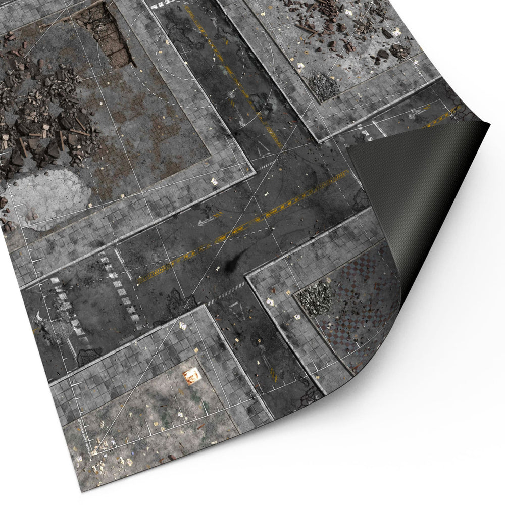 Green Stuff World Wargame Mat - Ground Zero District - 155cm for Warhammer 40k