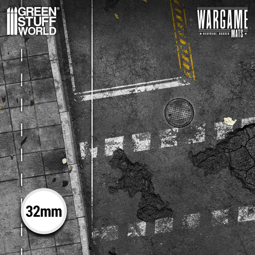 Green Stuff World Wargame Mat - Ground Zero District - 155cm for Warhammer 40k