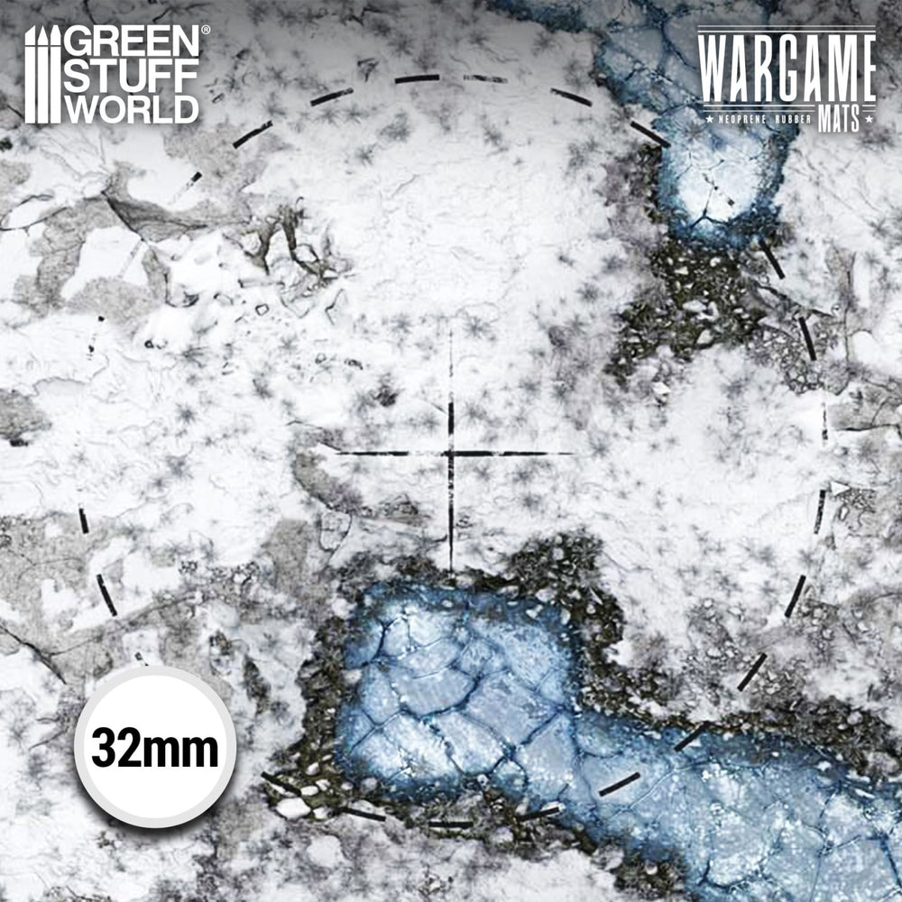 Green Stuff World Wargame Mat - Blizzard Hollows - 155x114cm for Warhammer 40k