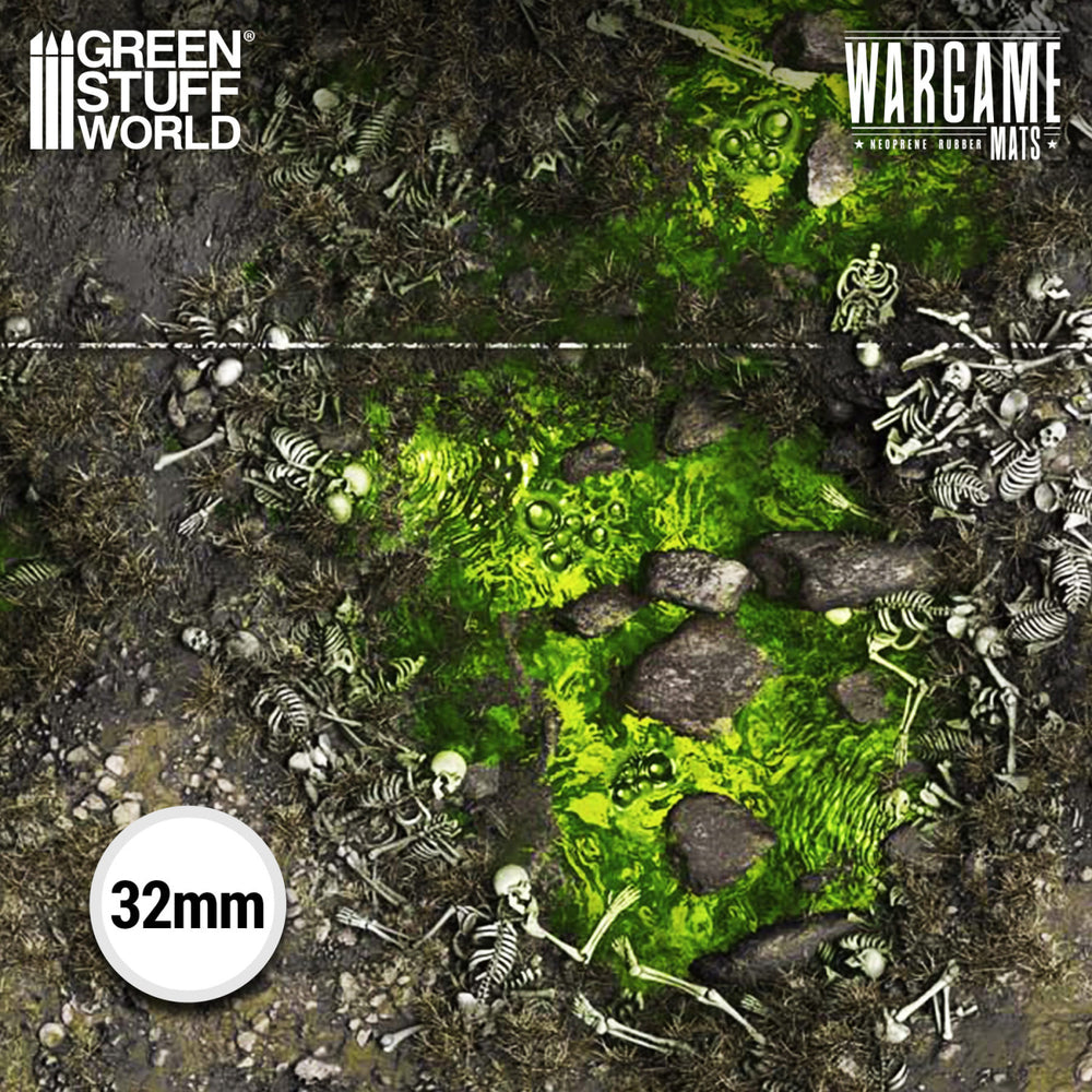 Green Stuff World Wargame Mat - Boneblight Marsh - 155x114cm for Warhammer 40k