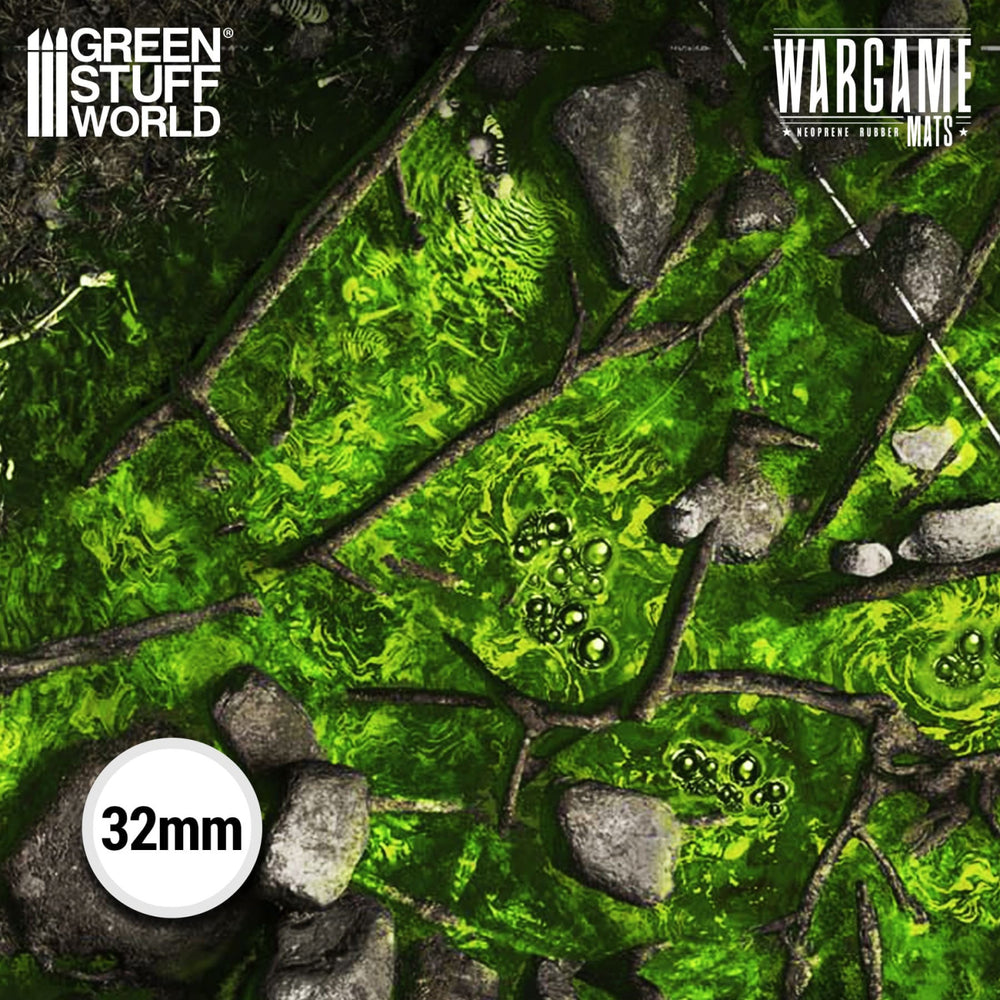 Green Stuff World Wargame Mat - Boneblight Marsh - 155x114cm for Warhammer 40k