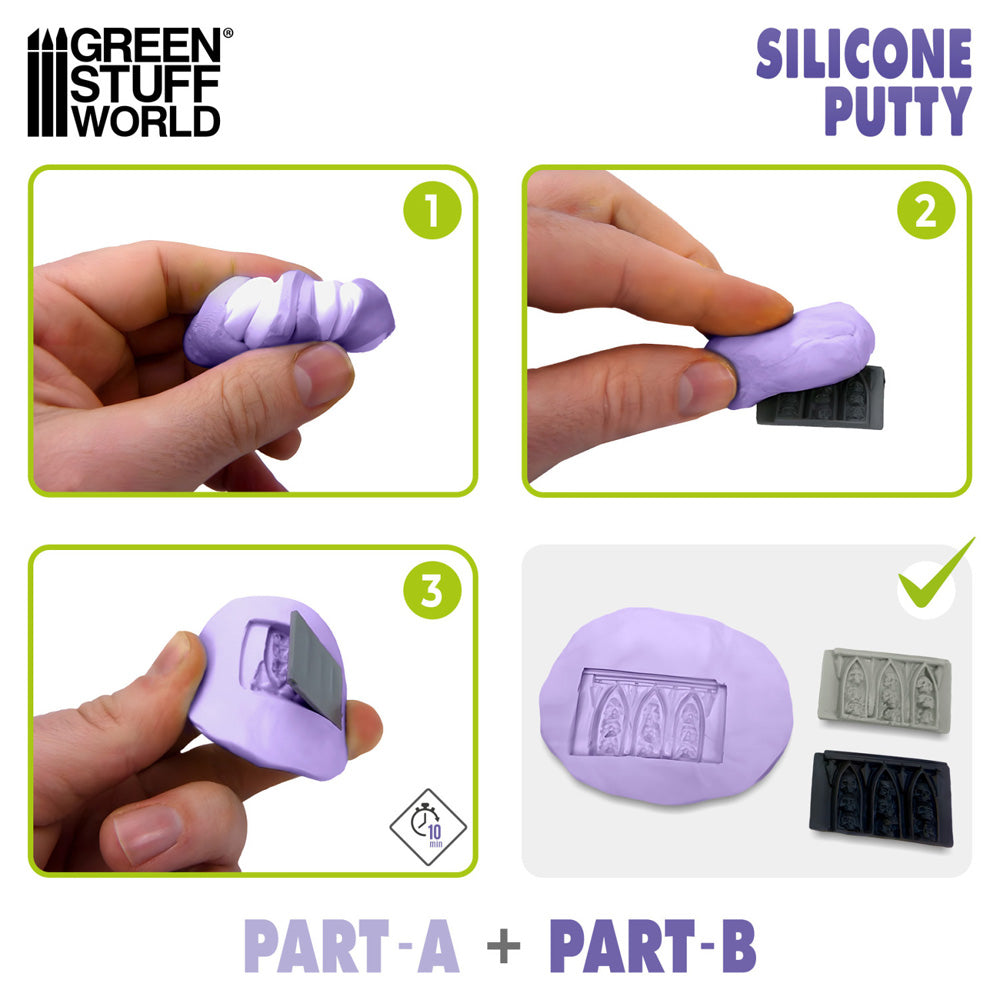 Green Stuff World Violet Two-Part Silicone Putty 200g 9284