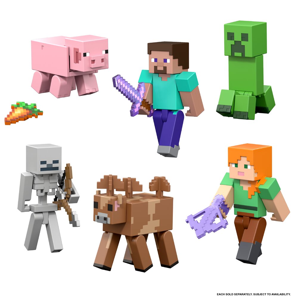 Minecraft Charged Steve Action Figure Age 6+ Mattel JJR85