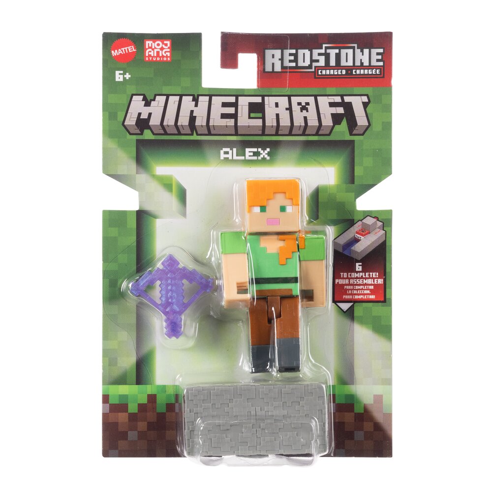 Minecraft Alex Action Figure Age 6+ Mattel JJR91