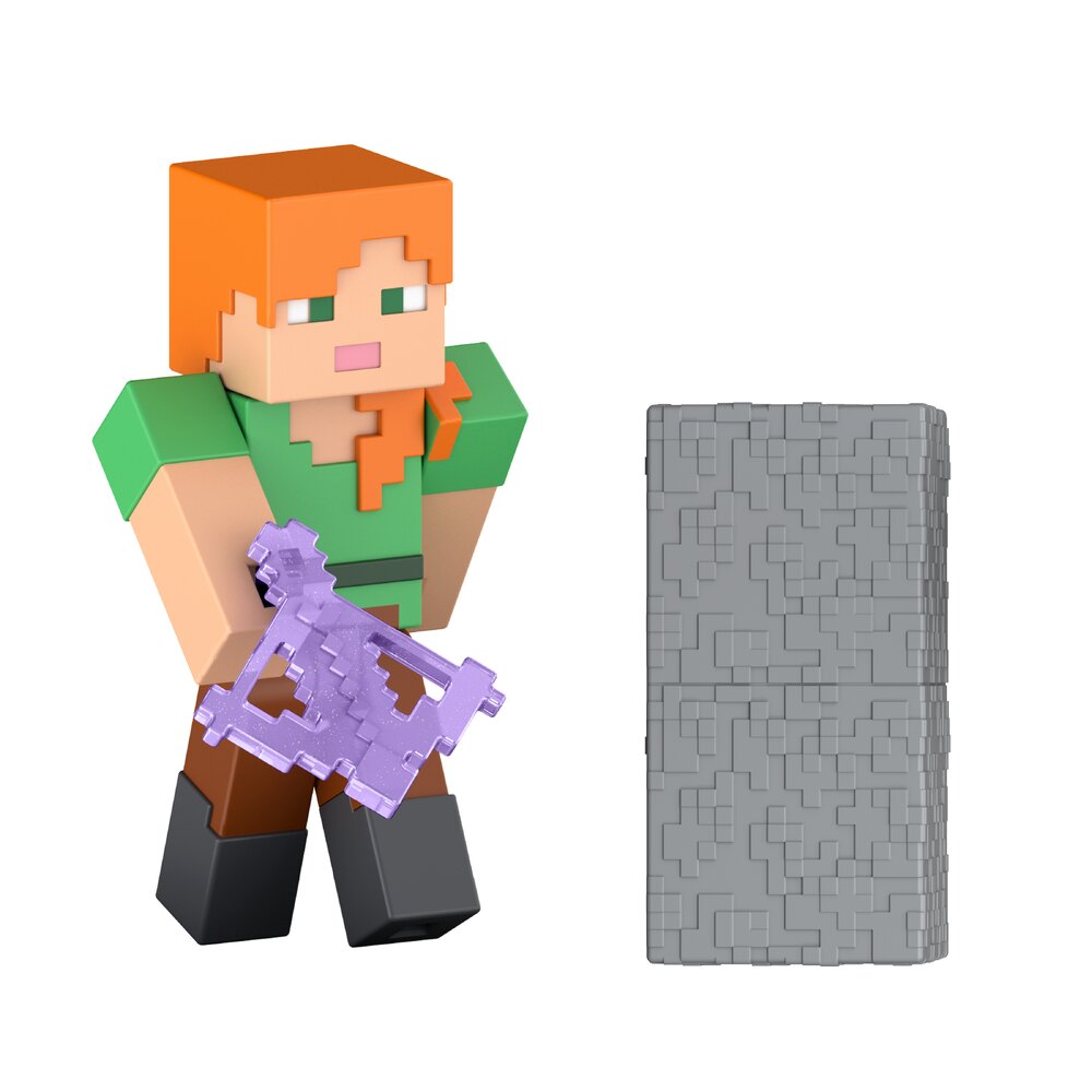 Minecraft Alex Action Figure Age 6+ Mattel JJR91