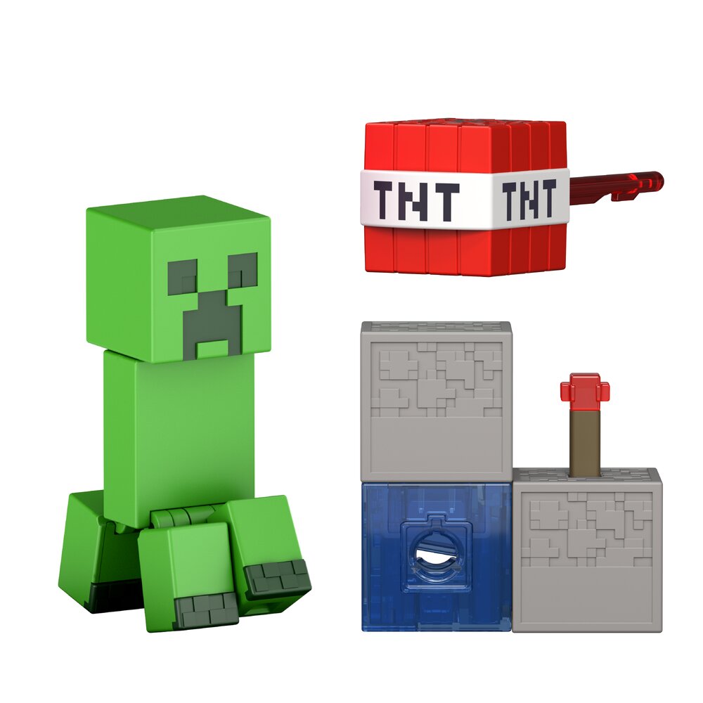 Minecraft Charged Creeper Action Figure Age 6+ Mattel JJR92