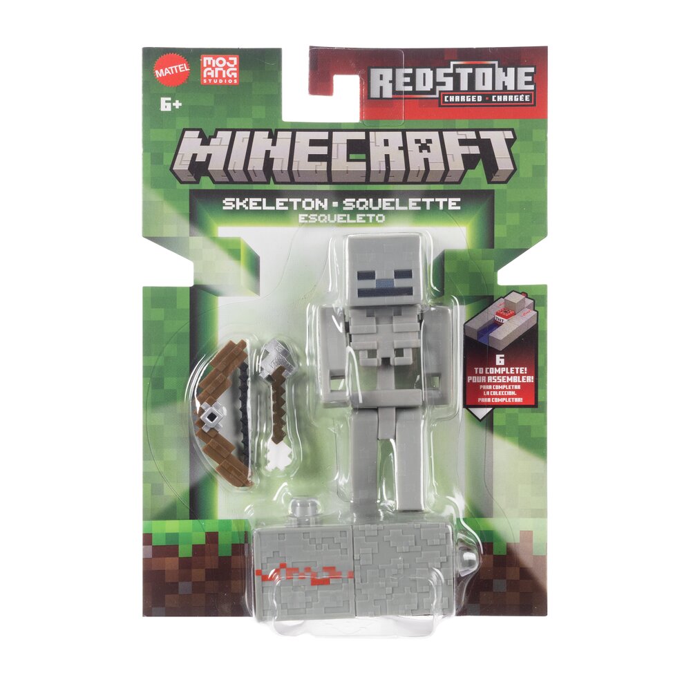 Minecraft Charged Skeleton Action Figure Age 6+ Mattel JJR93