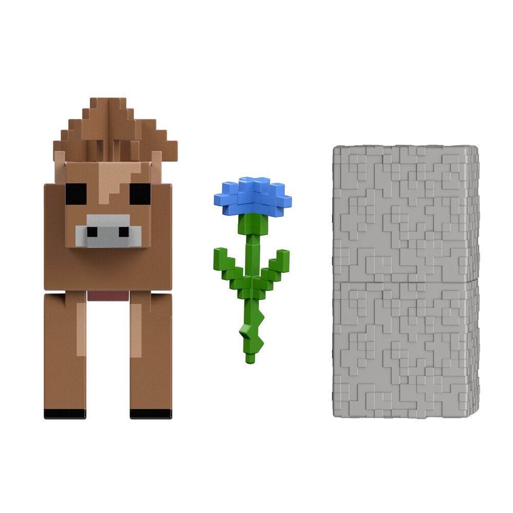 Minecraft Brown Mooshroom Action Figure Age 6+ Mattel JJR95