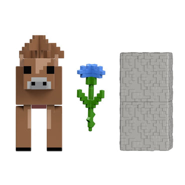 Minecraft Brown Mooshroom Action Figure Age 6+ Mattel JJR95