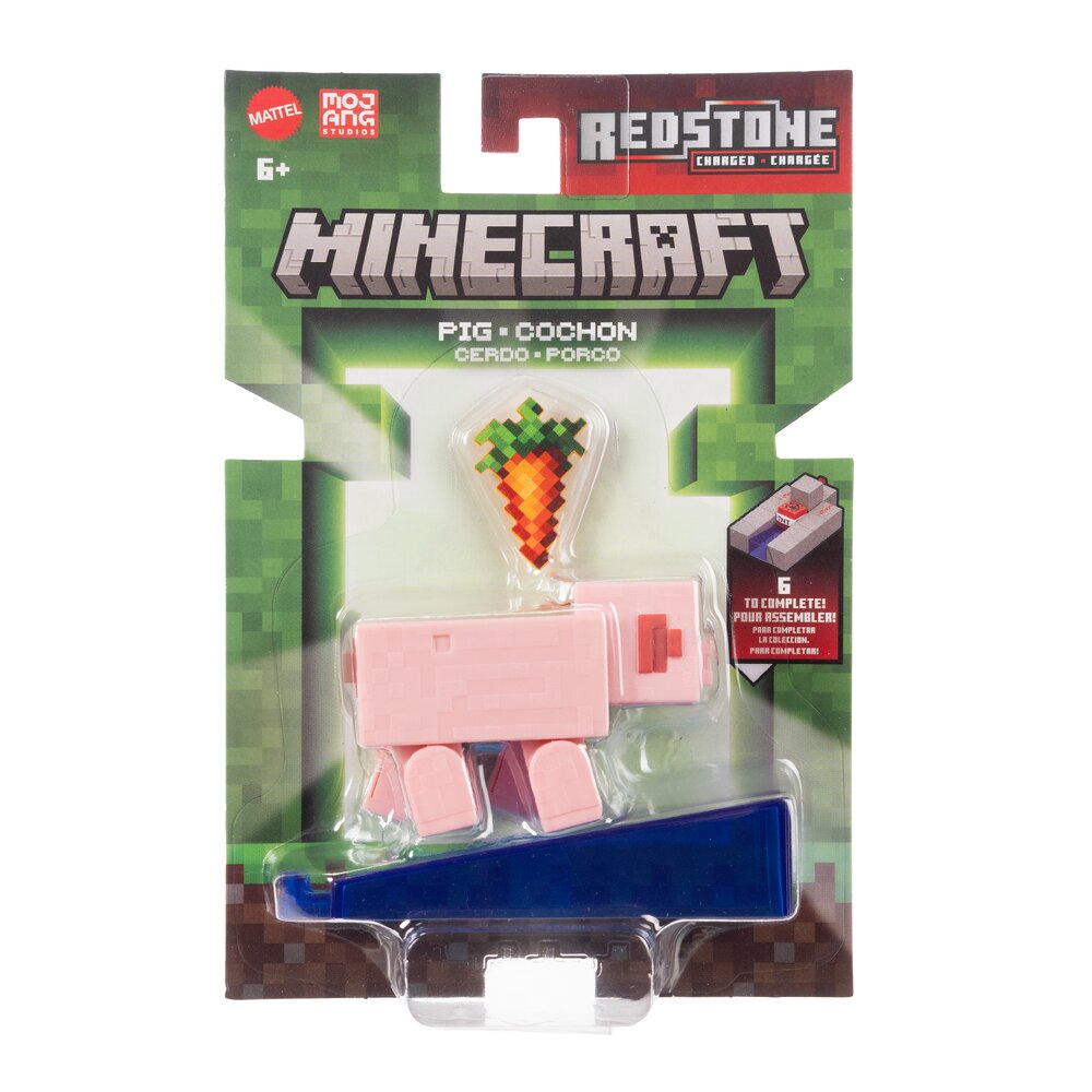Minecraft Pig Action Figure Age 6+ Mattel JJR96