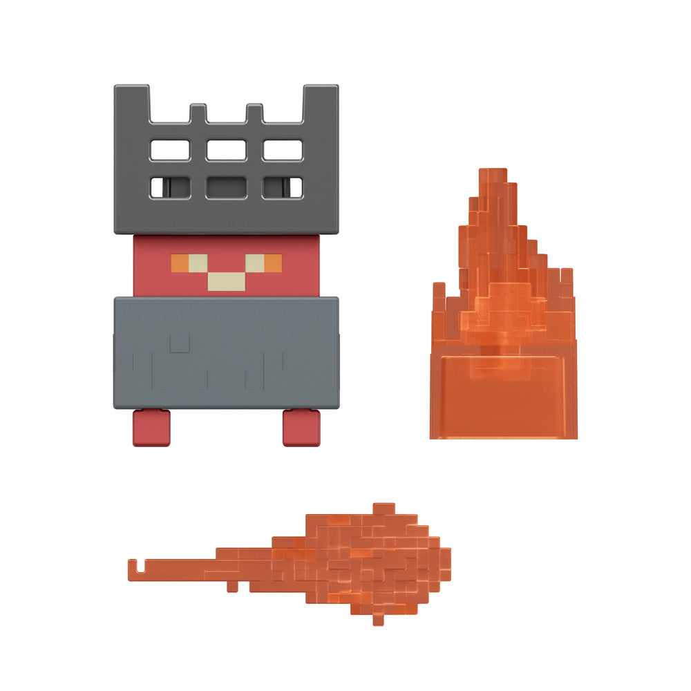 Minecraft Dungeons II Flame Construct 3.25" Action Figure Age 4+ Mattel JML81