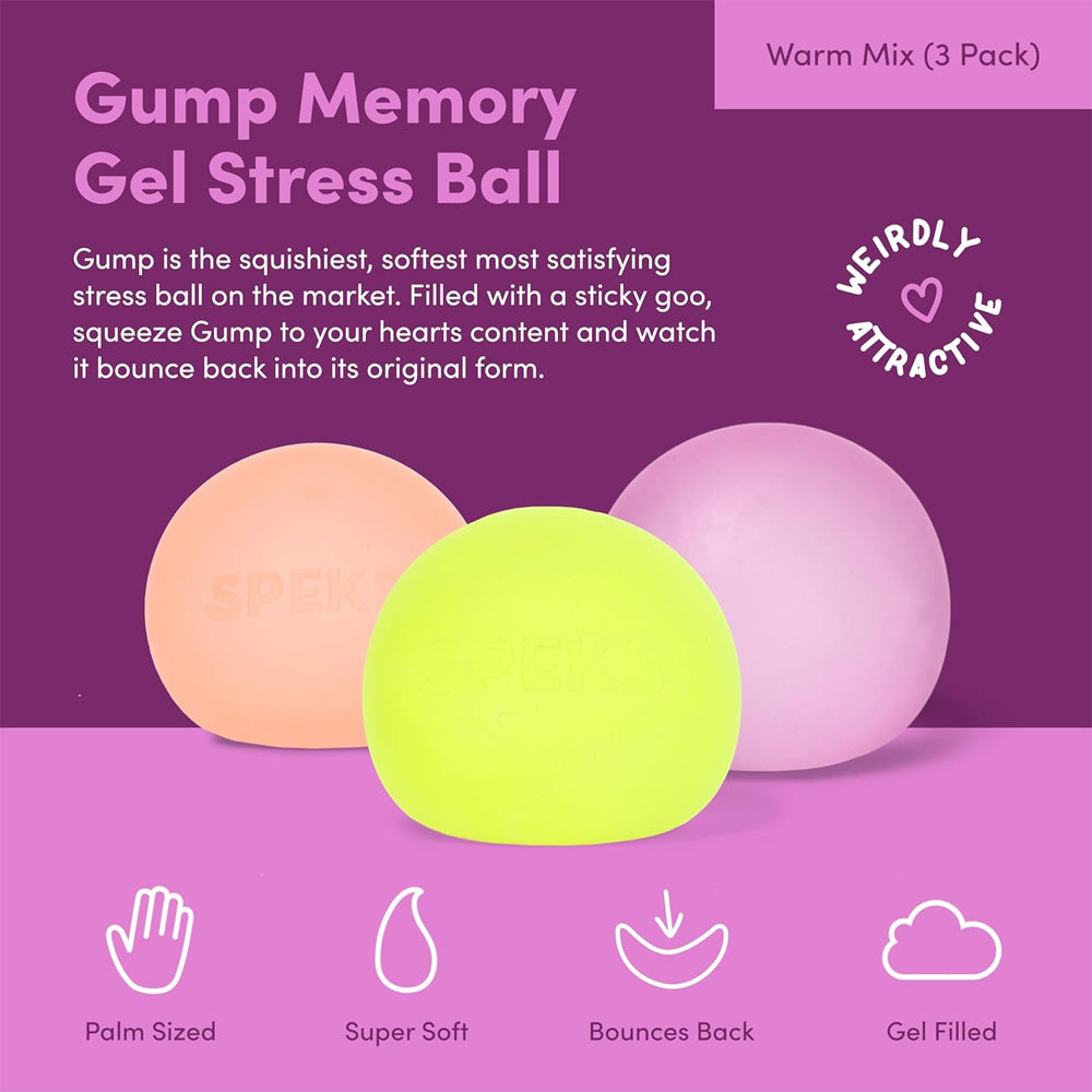 Speks Gump - Warm 3-Pack - Adult Fidget Stress-Relief
