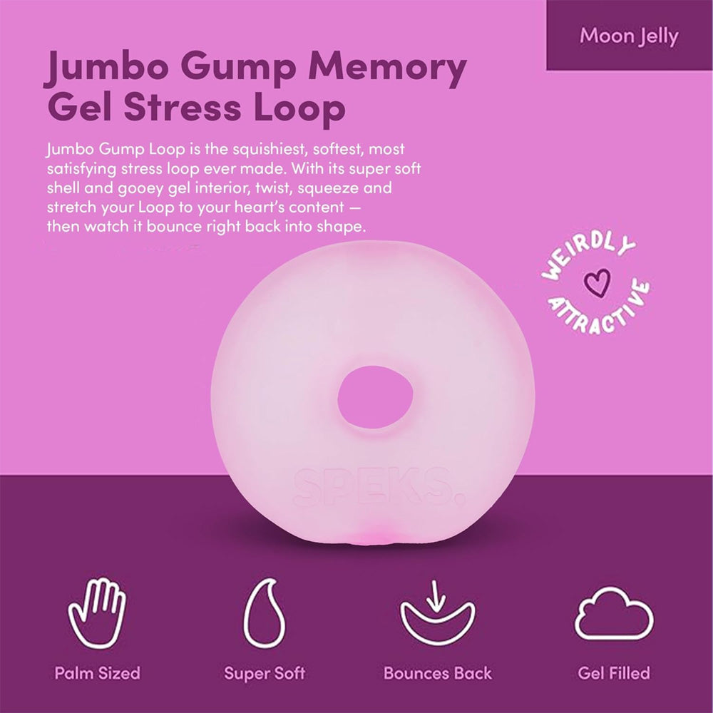 Speks Jumbo Gump Loop - Moon Jelly - Adult Fidget Stress-Relief