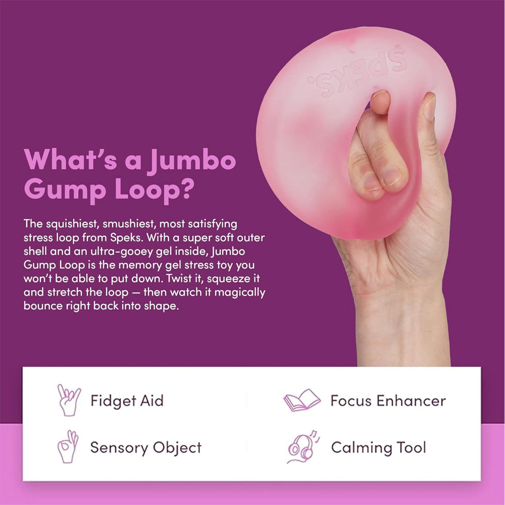 Speks Jumbo Gump Loop - Moon Jelly - Adult Fidget Stress-Relief