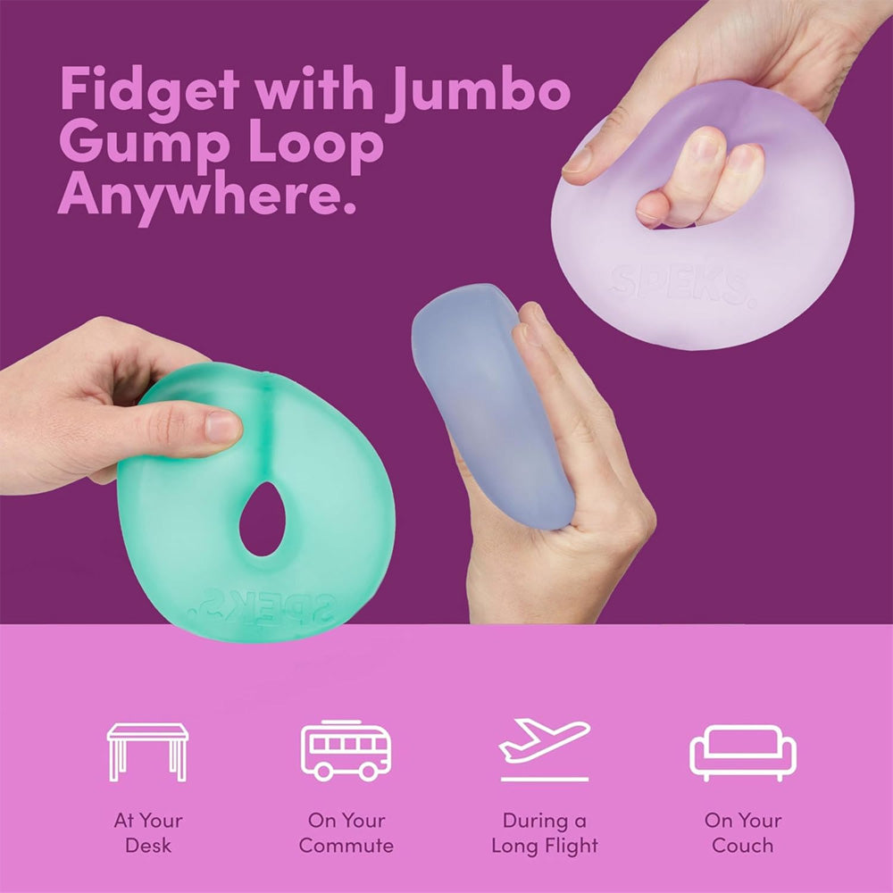 Speks Jumbo Gump Loop - Moon Jelly - Adult Fidget Stress-Relief