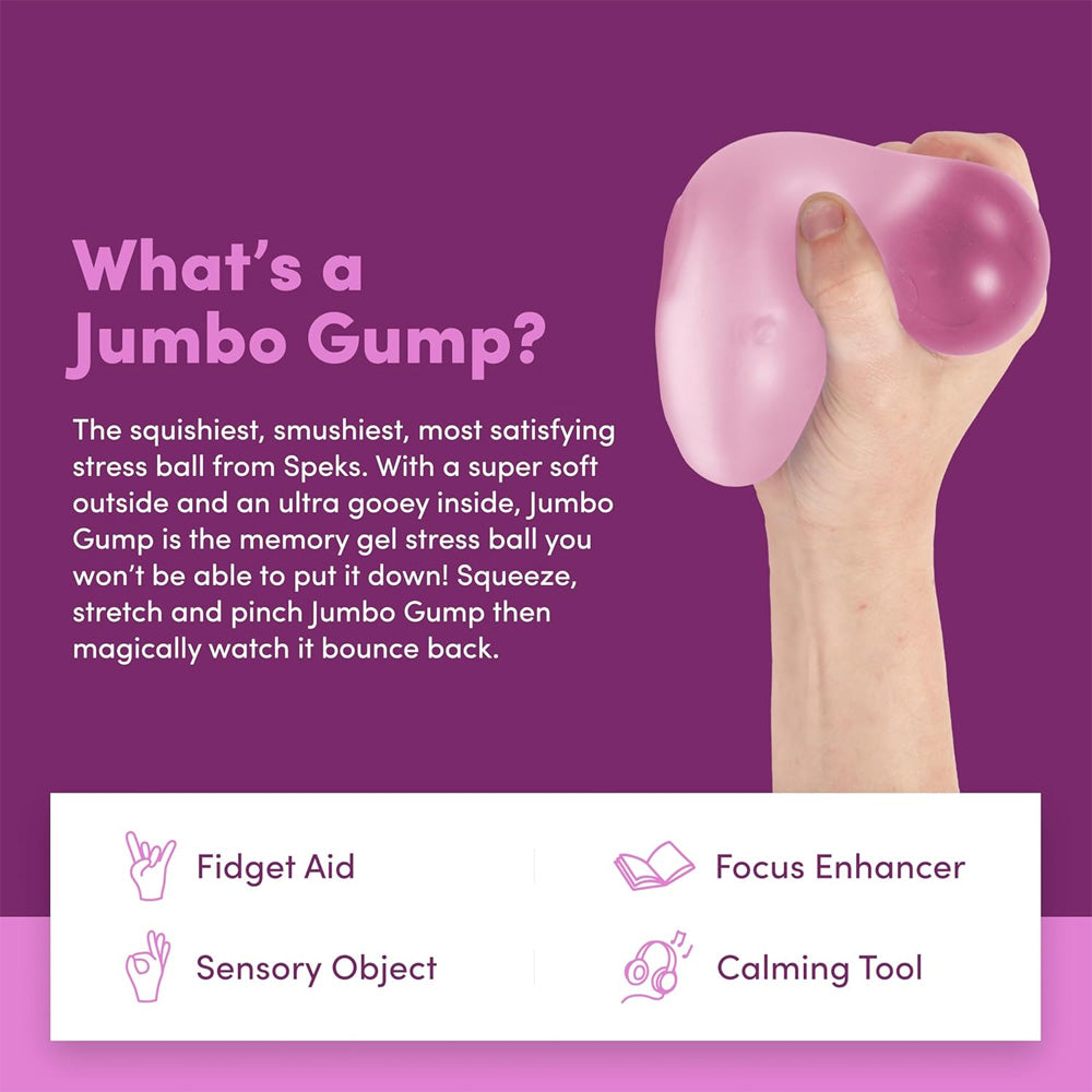 Speks Jumbo Gump - Moon Jelly - Adult Fidget Stress-Relief