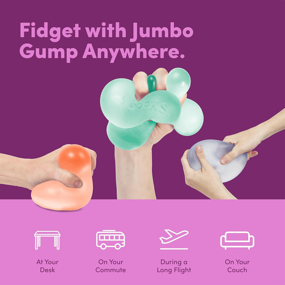 Speks Jumbo Gump - Moon Jelly - Adult Fidget Stress-Relief
