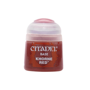 Games Workshop Warhammer Colour Base Paint: Khorne Red 12ml 21-04