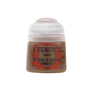 Games Workshop Warhammer Colour Base Paint: Steel Legion Drab 12ml 21-17