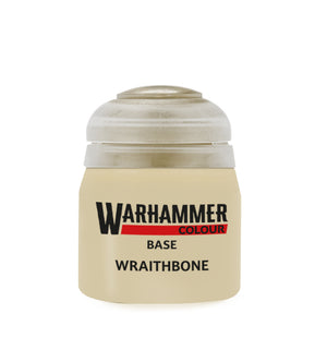 Games Workshop Warhammer Colour Base Paint: Wraithbone 12ml 21-53