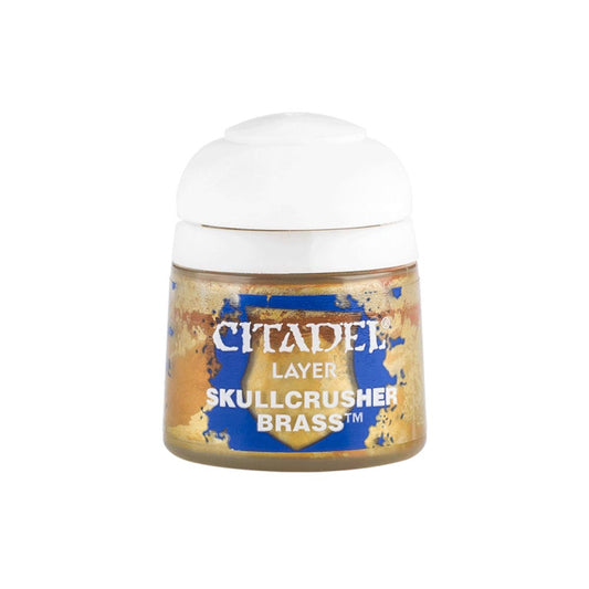 Games Workshop Citadel Layer Paint: Skullcrusher Brass 12ml Warhammer 22-73