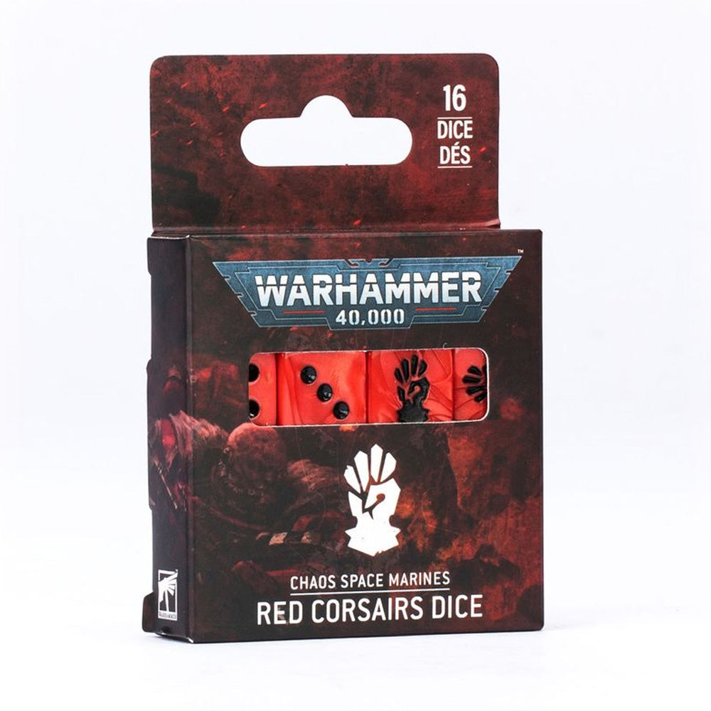 Games Workshop Warhammer 40k Chaos Space Marines: Red Corsairs Dice 43-115