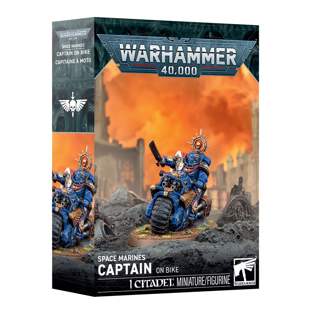 Games Workshop Warhammer 40k Space Marines: Captain on Bike 48-113