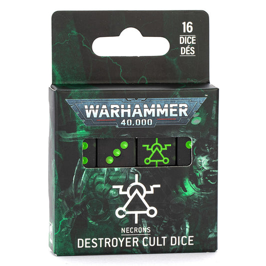 Games Workshop Warhammer 40k Necrons: Destroyer Cult Dice 49-47