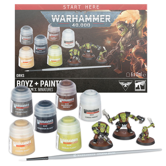 Games Workshop Warhammer 40k: Orks Boyz & Paints Set 60-05