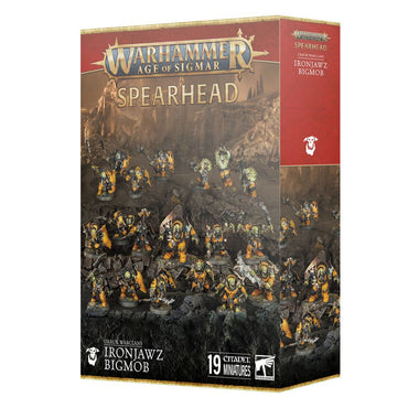 Games Workshop Warhammer AoS Spearhead: Orruk Warclans Ironjawz Bigmob 70-893