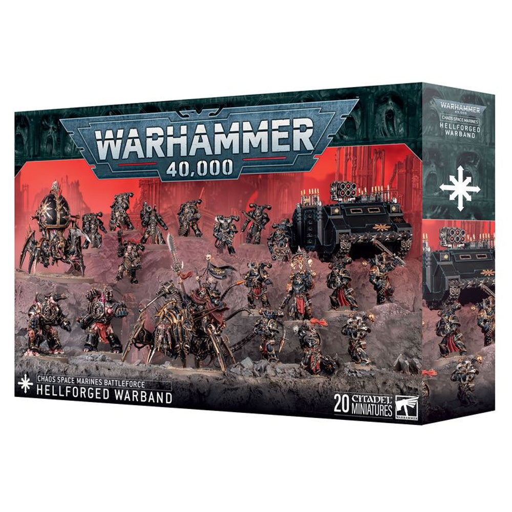 Games Workshop Warhammer 40k Chaos Space Marines: Hellforged Warband Battleforce