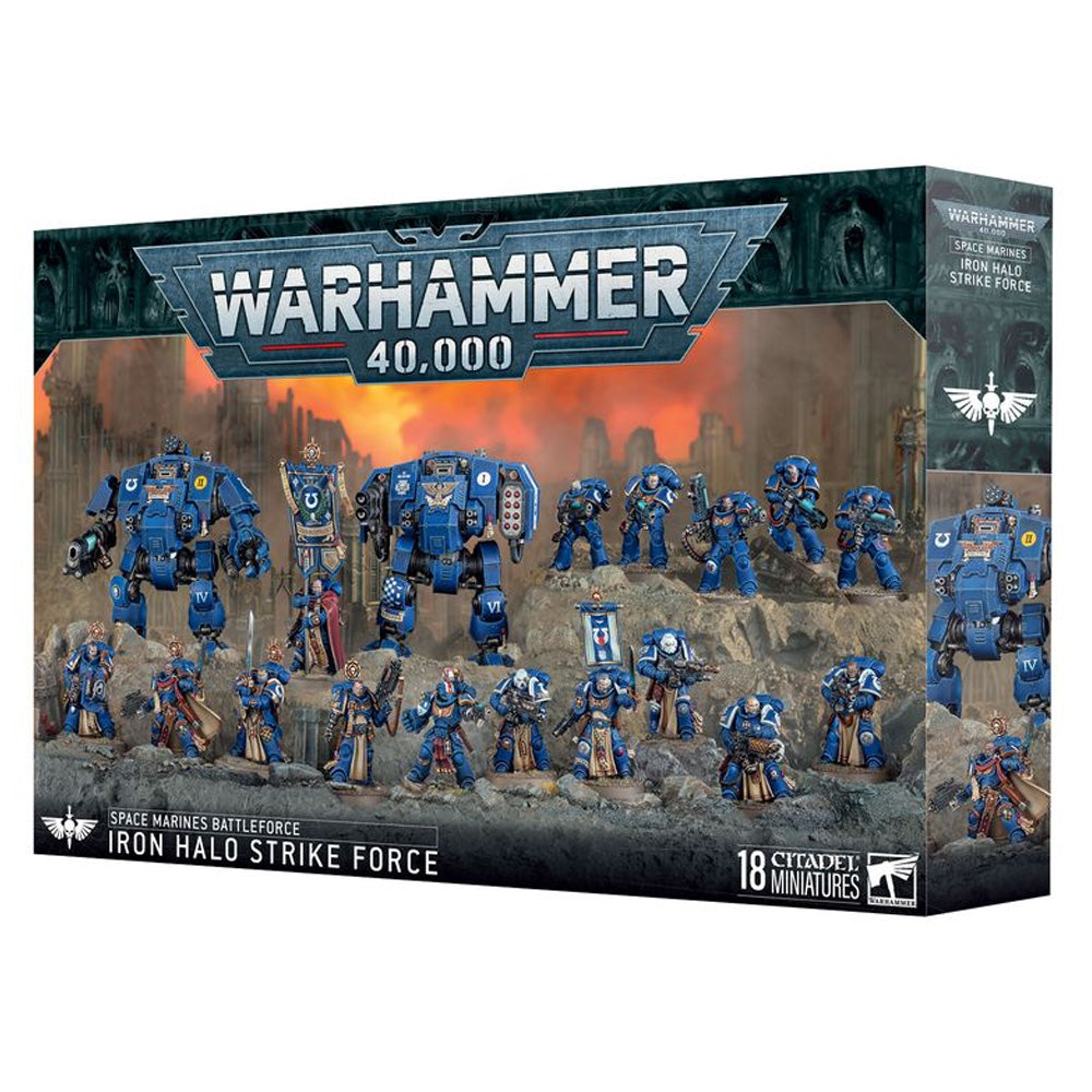 Games Workshop Warhammer 40k Space Marines: Iron Halo Strike Force Battleforce