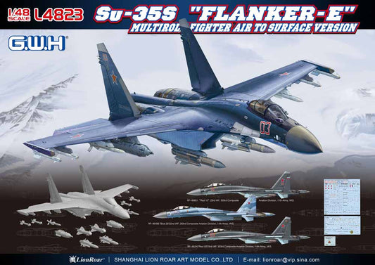 Great Wall Hobby L4823 Sukhoi Su-35S 'Flanker E' 1:48 Aircraft Model Kit