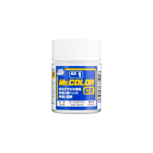 Mr. Hobby Mr. Colour - GX-1 - Cool White Gloss 18ml Model Paint