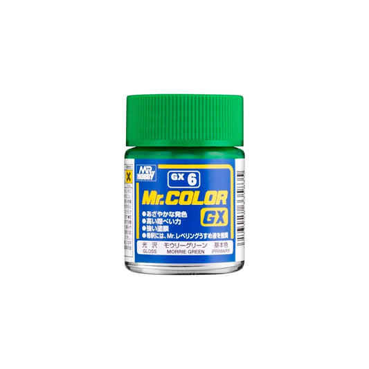 Mr. Hobby Mr. Colour - GX-6 - Morrie Green Gloss 18ml Model Paint