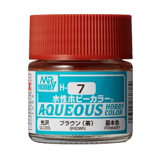 Mr Hobby Aqueous Hobby Colour H-007 Brown 10ml Acrylic Paint
