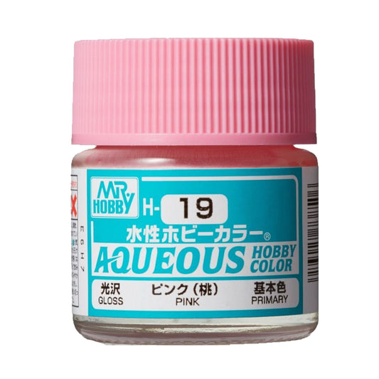 Mr Hobby Aqueous Hobby Colour H-019 Pink 10ml Acrylic Paint