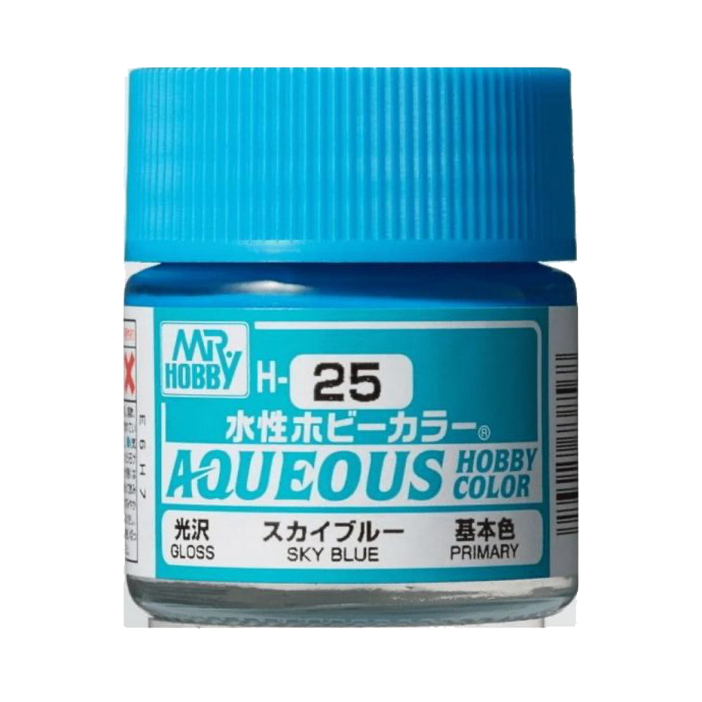 Mr Hobby Aqueous Hobby Colour H-025 Sky Blue 10ml Acrylic Paint