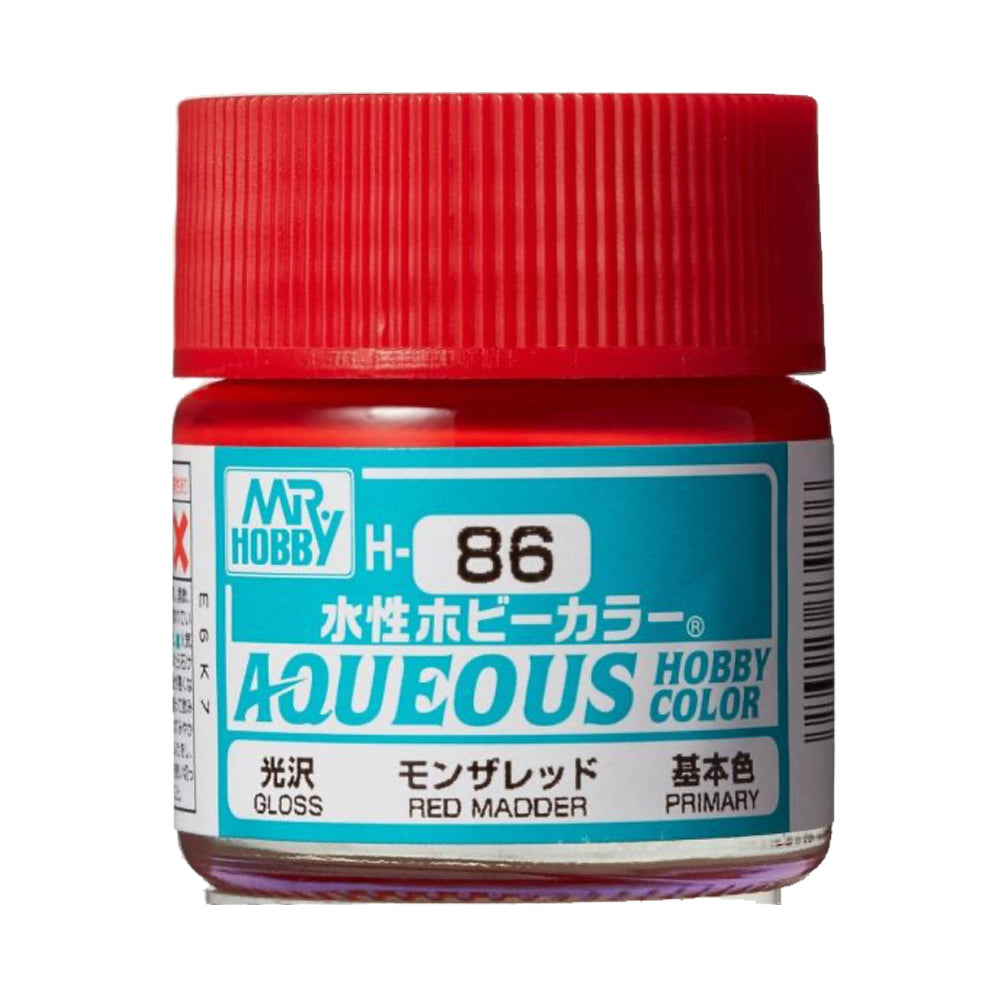Mr Hobby Aqueous Hobby Colour H-086 Red Madder 10ml Acrylic Paint