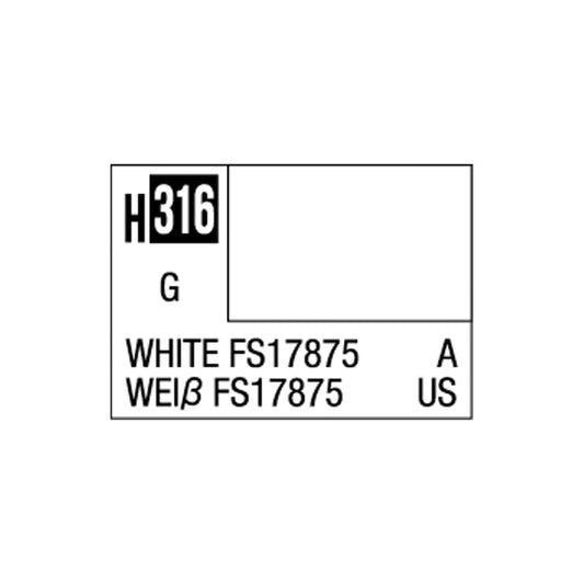 Mr Hobby Aqueous Hobby Colour H-316 White FS17875 (US) 10ml Acrylic Paint