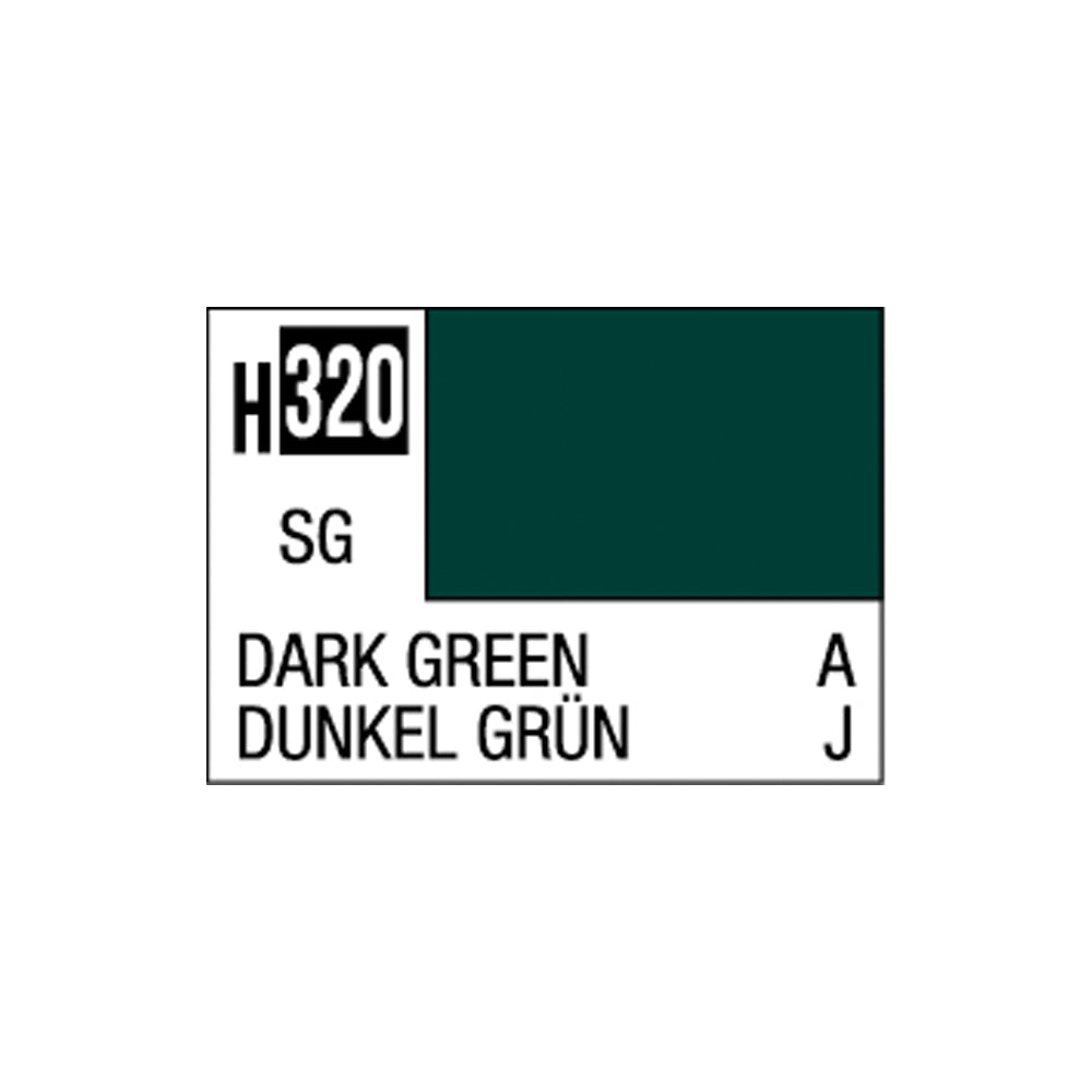 Mr Hobby Aqueous Hobby Colour H-320 Dark Green 10ml Acrylic Paint