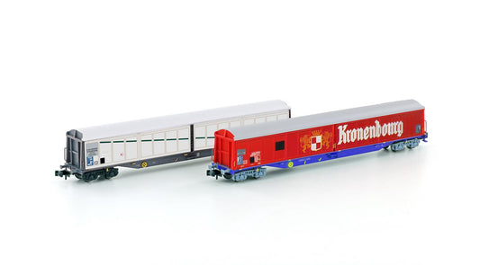Hobbytrain 23442  SNCF Kronenbourg Habis Bogie Van Set (2) IV N Gauge