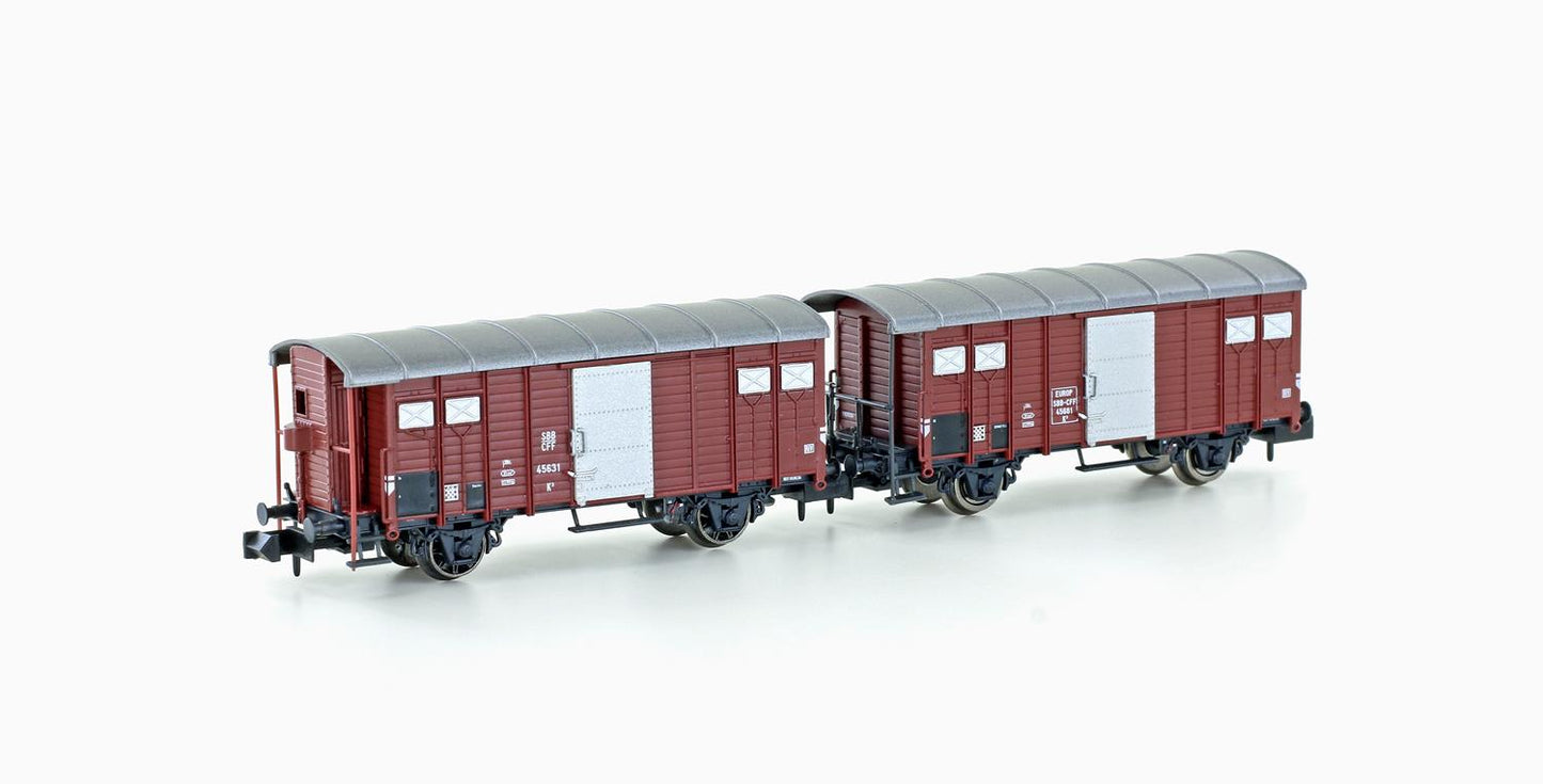 Hobbytrain 24250  SBB K3 Wagon Set (2) III N Gauge