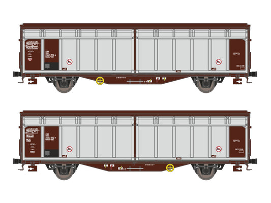 Hobbytrain DR Hbbillns Van Set (2) IV N Gauge H24653