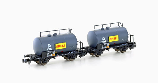 Hobbytrain 24831  DB VTG Shell 2 Axle Tank Wagon Set (2) IV N Gauge