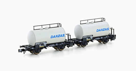 Hobbytrain 24834  DB Danzas 2 Axle Tank Wagon Set (2) IV N Gauge