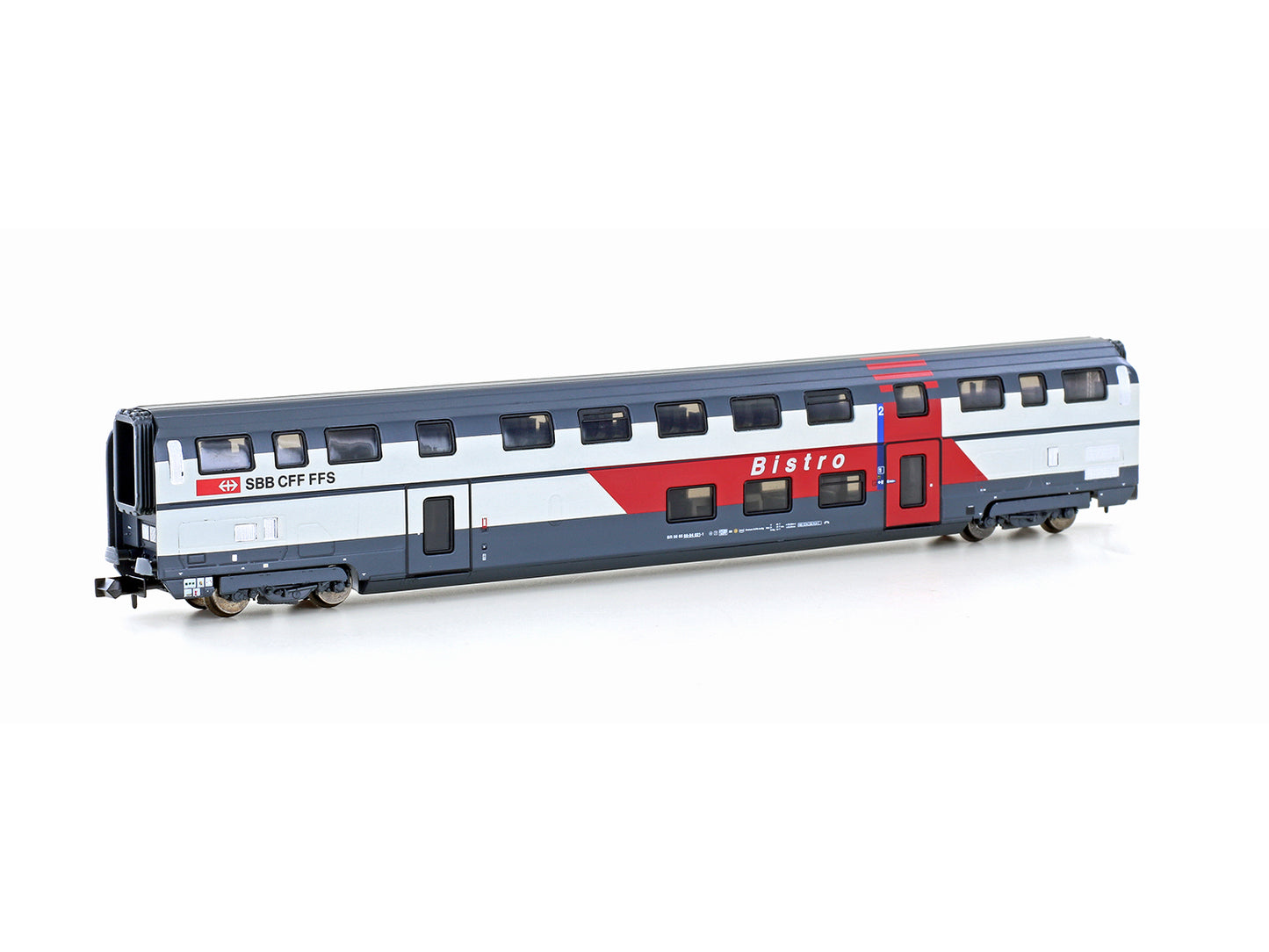 Hobbytrain SBB IC2020 Bi-Level Restaurant Coach V N Gauge H25130